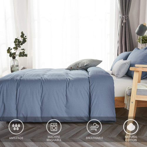 Juego De Fundas De Edredón Jellymoni Blue 100% Algodón Lavad 1