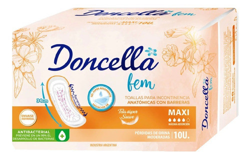 30 Aposito Doncella Incontinencia Maxi 34cm 1