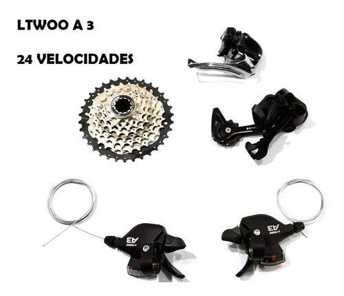 Kit De Transmisión Ltwoo A3 3x8 De 24 Velocidades 1