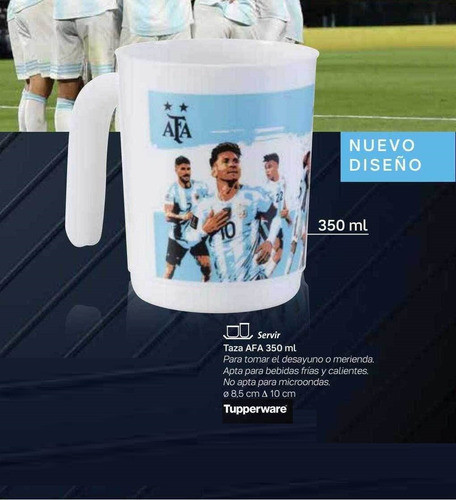 Taza Afa 350ml Tupperware® Libres De Bpa 1