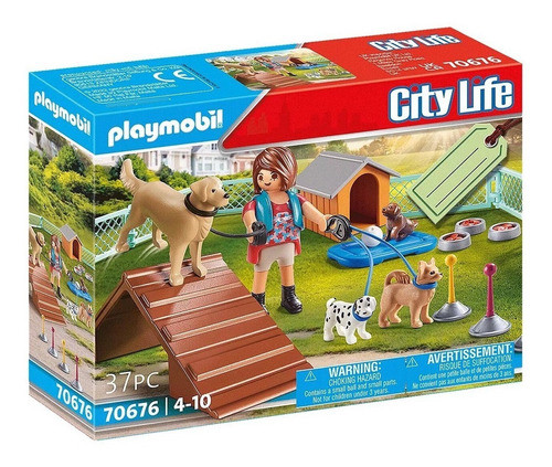 Playmobil City Life Entrenadora De Perros Para Niños Febo 0