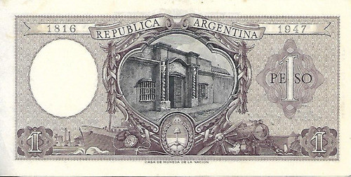 Bottero 1911 $ 1 Moneda Nacional Serie B Ex+ Palermo 1