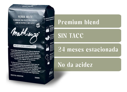 Yerba Mate Mathienzo 500 Grs. - Sin Horno ! 1