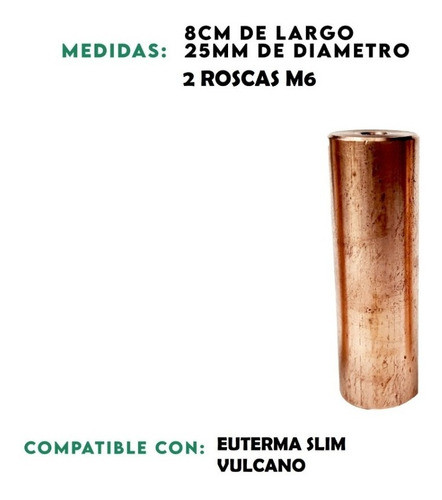 Anodo 8cm 2 Roscas M6 1