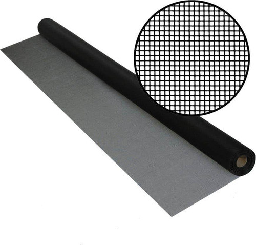 Tejido Mosquitero Ventanas Fibra De Vidrio Negro Ancho 120cm 0