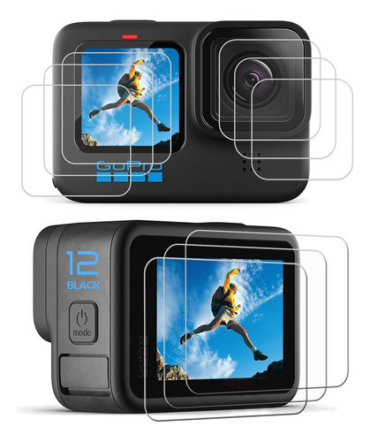 Protector De Pantalla Y Lente 9h Para Gopro Hero 12/11/10/9 0
