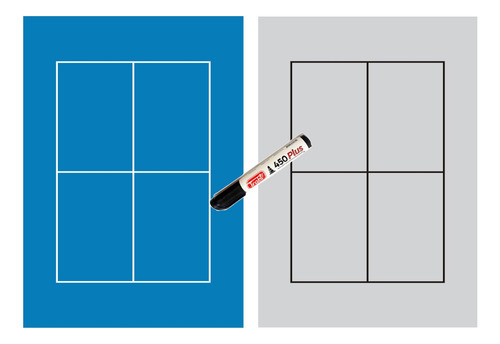 Pizarra Táctica Tenis De Mesa Ping Pong Doble Faz Profesiona 1