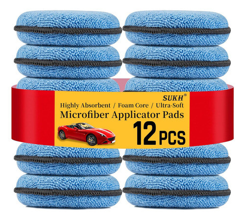 Paquete De 12 Pads Redondos De 11,98 Cm Para Aplicar Cera 0