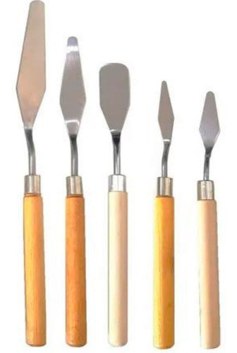 Set 5 Espatulas Metalicas Artistas Oleo Y Acrilico 0