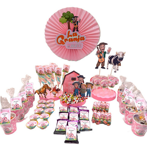 Mesa De Dulces Granja De Zenón En Rosa 1