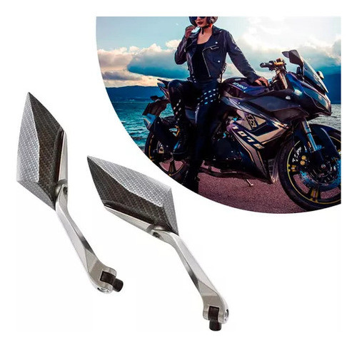 Juego Espejos Deportivo Carbono Titan Rx Storm Vc Bk Coyote 1