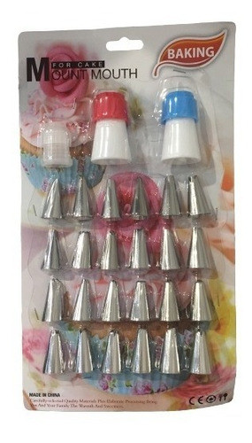 Set X 24 Picos De Pastelería Y Repostería + 2 Picos Acople 0