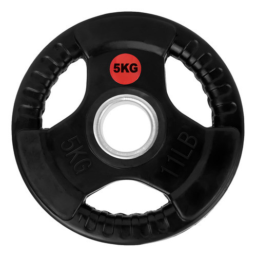 Disco Olímpico Fundición Rec. En Goma C/agarre 5 Kg Tpuy 0