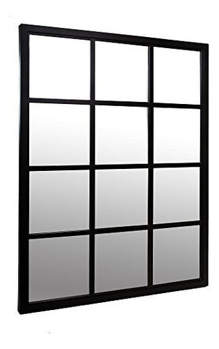 Patton Decoracion De Pared 23 X 30 Negro Clasico Windowpan 1