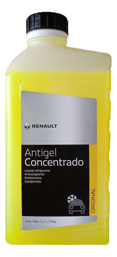 Liquido Refrigerante Concentrado 1 Litro Original Renault 0
