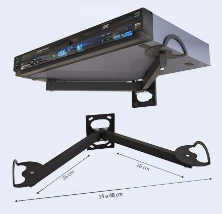 Soporte De Dvd, Blue Ray, Consola De Juegos Tipo Rack Nakan 0