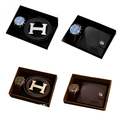 Set De Regalo Hom 2p Reloj Cinturon 0
