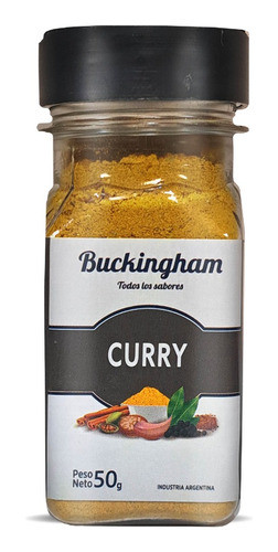 Curry Buckingham Especias Condimento En Polvo Frasco 50gr X2 1