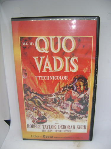 Pelicula Vhs Quo Vadis  Original Peter Ustinov Robert Taylo 0