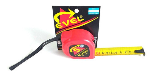 Cinta Métrica Evel 8 Metros Fleje Ancho . Naranja 0