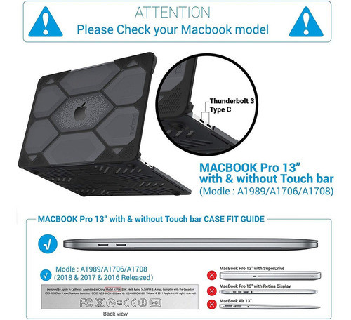 Carcasa R Gida Para Macbook Pro De 13 Pulgadas 2020 2019 1