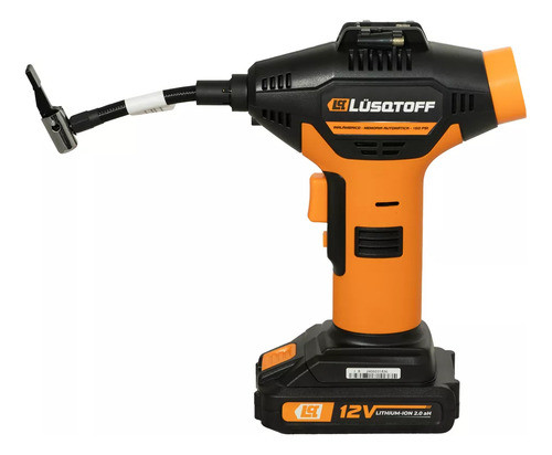 Inflador Rueda Pelotas Inalámbrico Medidor Digital Lusqtoff 0