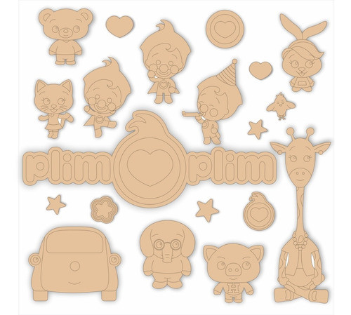 Vectores Plim Plim Personaje Infantil Para Corte Laser 0