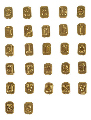 Walnut Hollow Mini Hotstamps Min&uacute;sculas Alfabeto Mar. 0