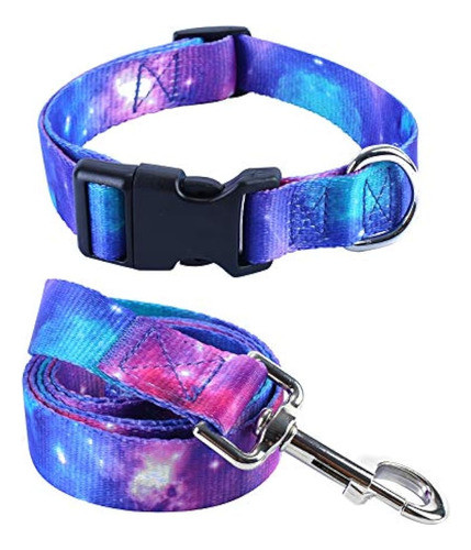 Impoosy 2 Piezas Collar De Perro Gato Y Juego De Correa Gala 0