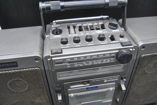 Antiguo Radio Equipo Hitachi Colección Vintage Funciona 1