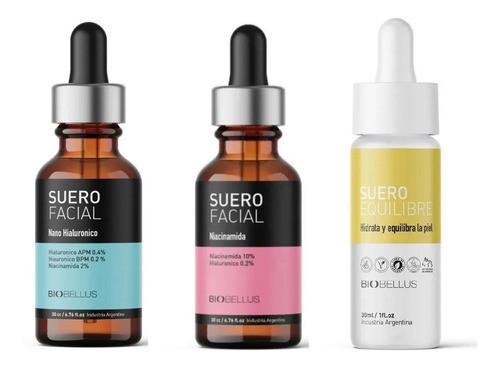 Kit Suero Niacinamida + Hialuronico + Equilibre Biobellus 0