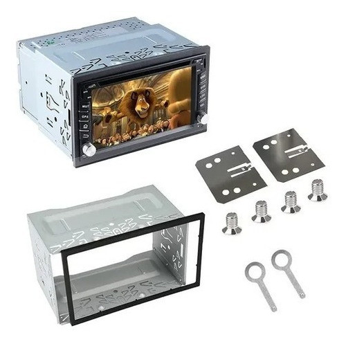 Marco Adaptador Faja Chapa Para Estereo Doble Din De Auto 1