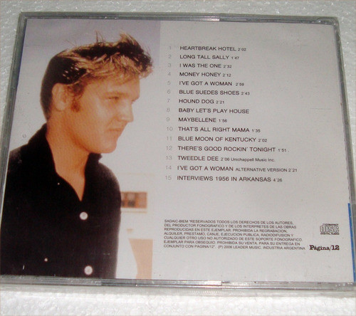 Elvis Greatest Hits Live Pagina/12 Cd Sellado / Kktus 1