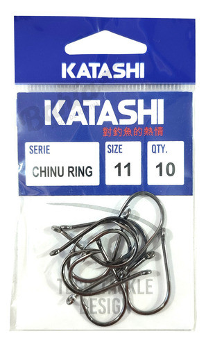 Anzuelo Tech Katashi Chinu Ring N°11 Serie 9937 Pata Corta 1