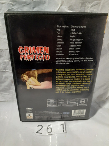 Crimen Perfecto Hitchcock Dvd Nuevo Subtitulada 1