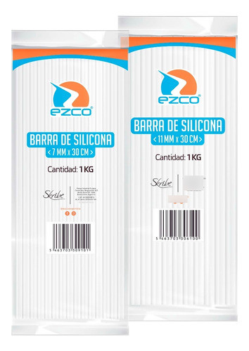 Barra De Silicona 30cm Pack X 25 Gruesas 11mm Pistola 0