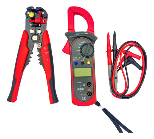 Kit Pinza Amperometrica Pelacable Automatico Crimpeadora 0