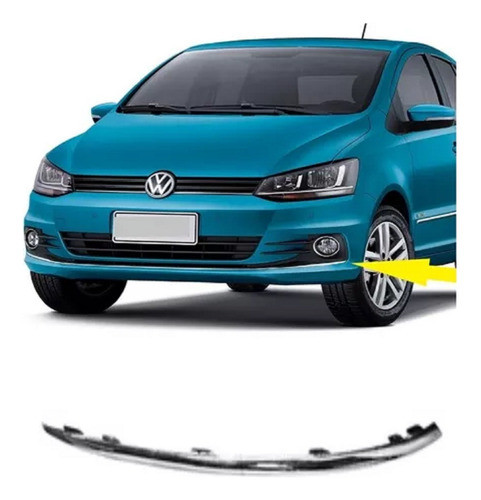 Vira Cromada Vw Paragolpe Fox Voyage Gol 5u0853657b739 0