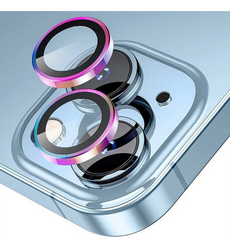 Protector Multicolor Mate Cámara Para iPhone 15 Plus 0