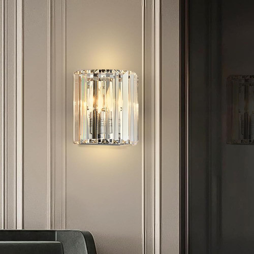 Yorkcare Lámpara De Pared De Cristal 2 Juegos, 1 Luz Accesor 1