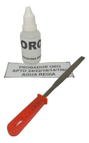 Ácido Probar Oro + Lima + Instrucciones 0