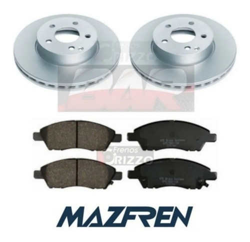 Kit Discos Pastillas De Freno Nissan Versa- March Delantero 0