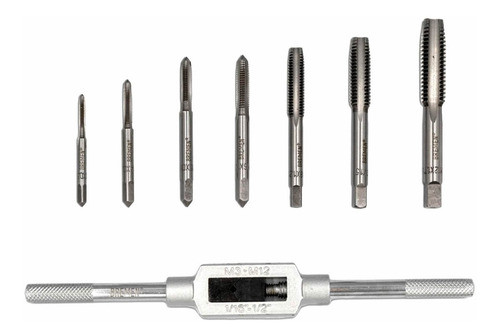 Juego Machos Con Manija Rosca Metrica Mm 8 Pzas Bremen 7696 0