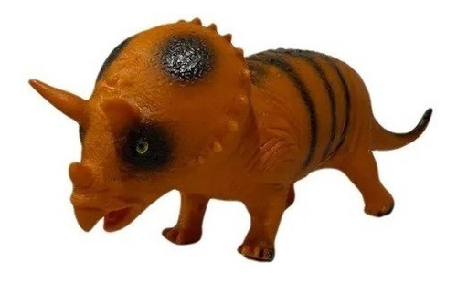 Dinosaurio Triceraptos Goma Muy Grande Juguete Resistente 0