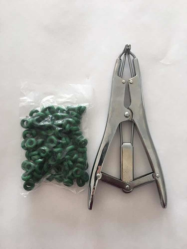 Pinza Elastrator + 100 Gomas Para Descolar, Castrar Ovinos 0