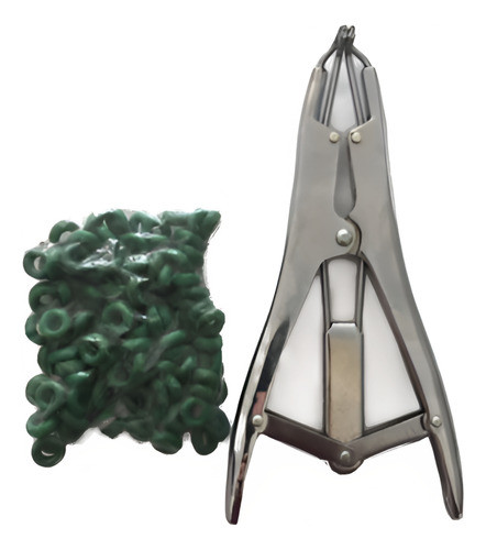 Pinza Elastrator + 100 Gomas Para Descolar, Castrar Ovinos 0