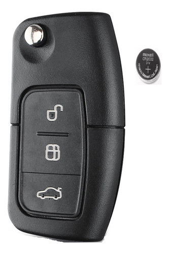 Carcasa Llave Ford Focus Fiesta Ecosport + Pila Cr2032 1