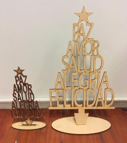 Adorno Arbol Navidad Paz Amor 40cm 0