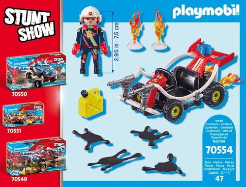 Playmobil Stunt Show Acrob. Cuatriciclo 70554 Pido Gancho 1