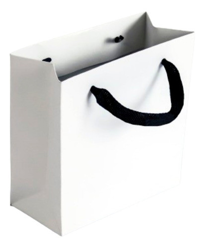 Bolsa Cart. Blanca 16x16x07 Cm, Impresas 1 Color- Pack X100u 0